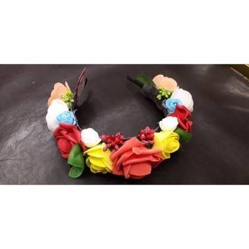 Венец за глава от изкуствени цветя