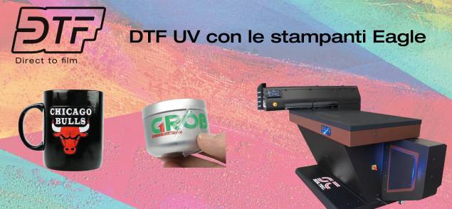 DTF UV принтер Eagle за трансфери за декориране на неправилни форми