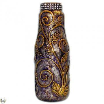 Сувенир – Ваза за цветя – декупаж – 26 см. Абстрактно цвете. Модел DM-9116