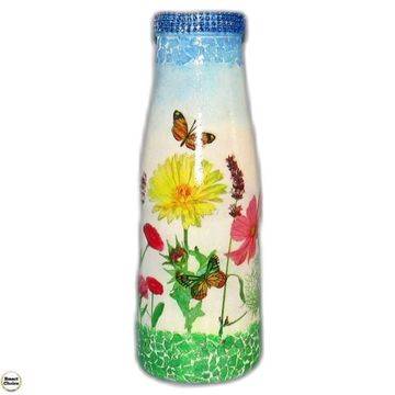 Сувенир – Ваза за цветя – декупаж – 26 см. Лятно настроение. Модел DM-9115 – Smart Choice