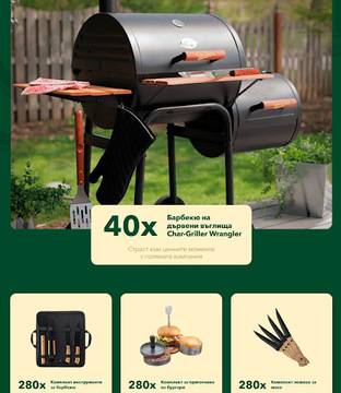 Спечелете 40 барбекюта, комплекти за барбекю, комплекти за бургери и комплекти с ножове от Staropramen