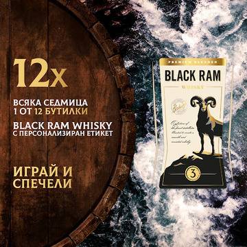 Спечелете 12 бутилки Black Ram whiskey с персонализиран етикет