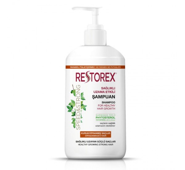 Restorex Shampoo Speed and Strong  Подхранващ шампоан за суха  и увредена коса 1000мл
