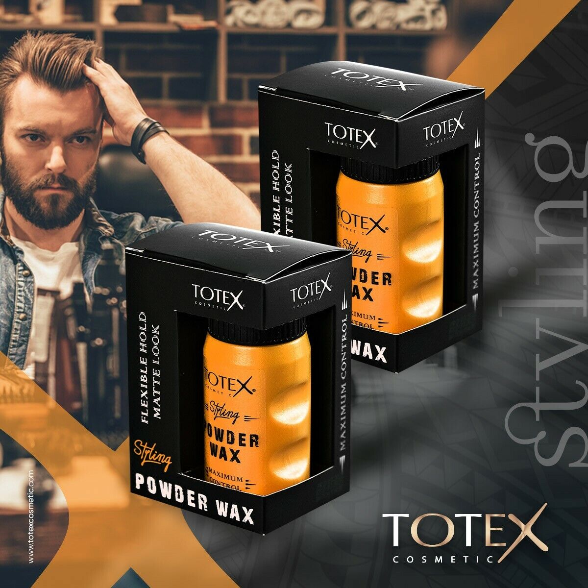 Styling Powder Wax TOTEX Пудра – вакса за обем на косата 20гр.